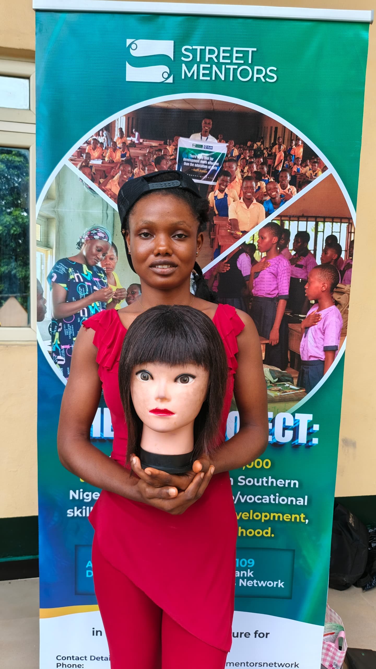 Rejoice Sunday learning hairdressing